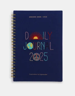 Agenda Escolar Bordada Semana Vista 2024-2025