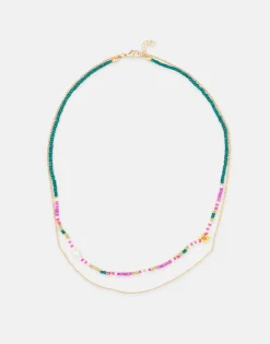 Collar Doble Cadena Beads