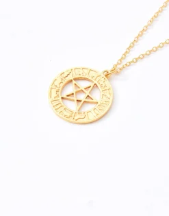 Collar Zodíaco Estrella Baño De Oro