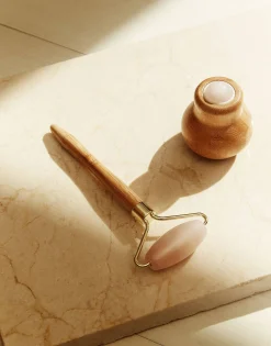 Masajeador Facial Cuarzo Rosa