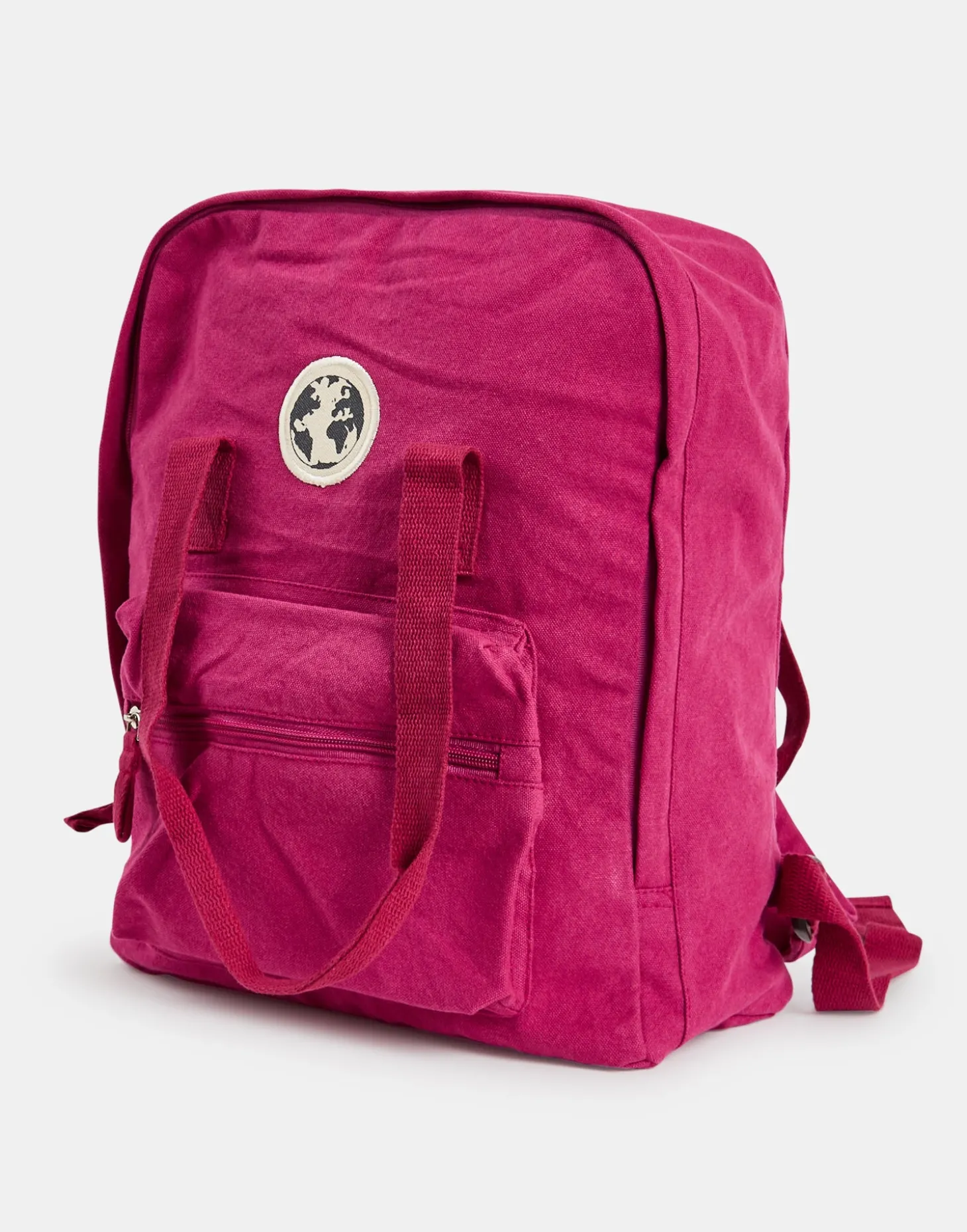 Mochila Cuadrada Canvas Lavado