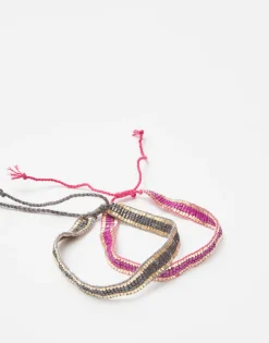 Pack 2 Pulseras Ribete Dorado