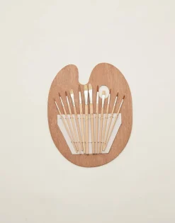 Paleta Con 12 Pinceles