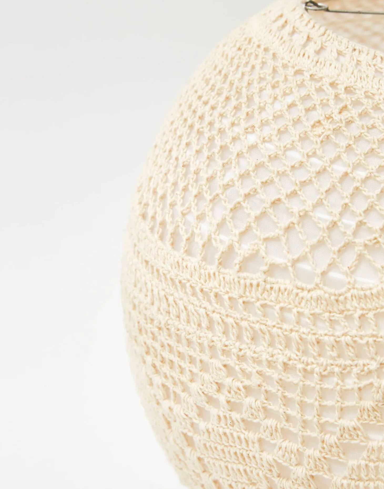 Pantalla Lámpara Macramé 35,5 Cm