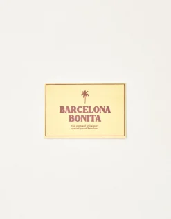 Postal Barcelona Bonita Madera