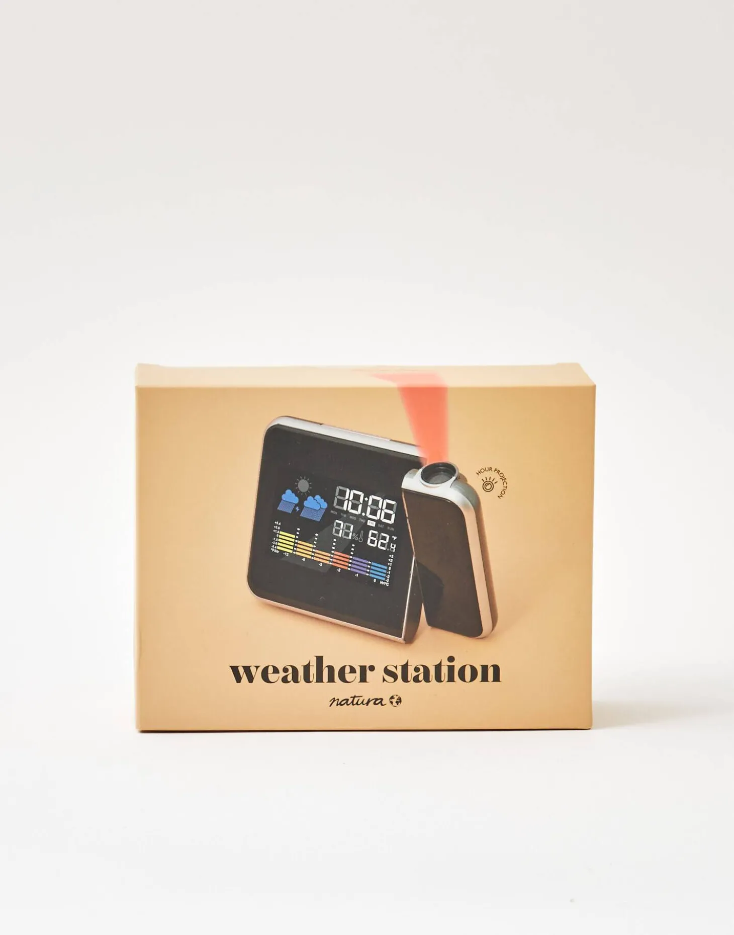 Reloj Despertador Con Estación Meteorológica Y Proyector