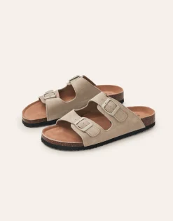 Sandalia Doble Hebilla Ergonómica Piel