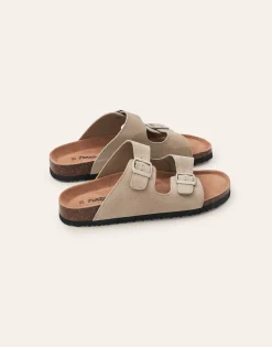 Sandalia Doble Hebilla Ergonómica Piel