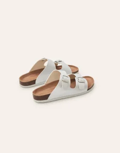 Sandalia Doble Hebilla Ergonómica Metalizada