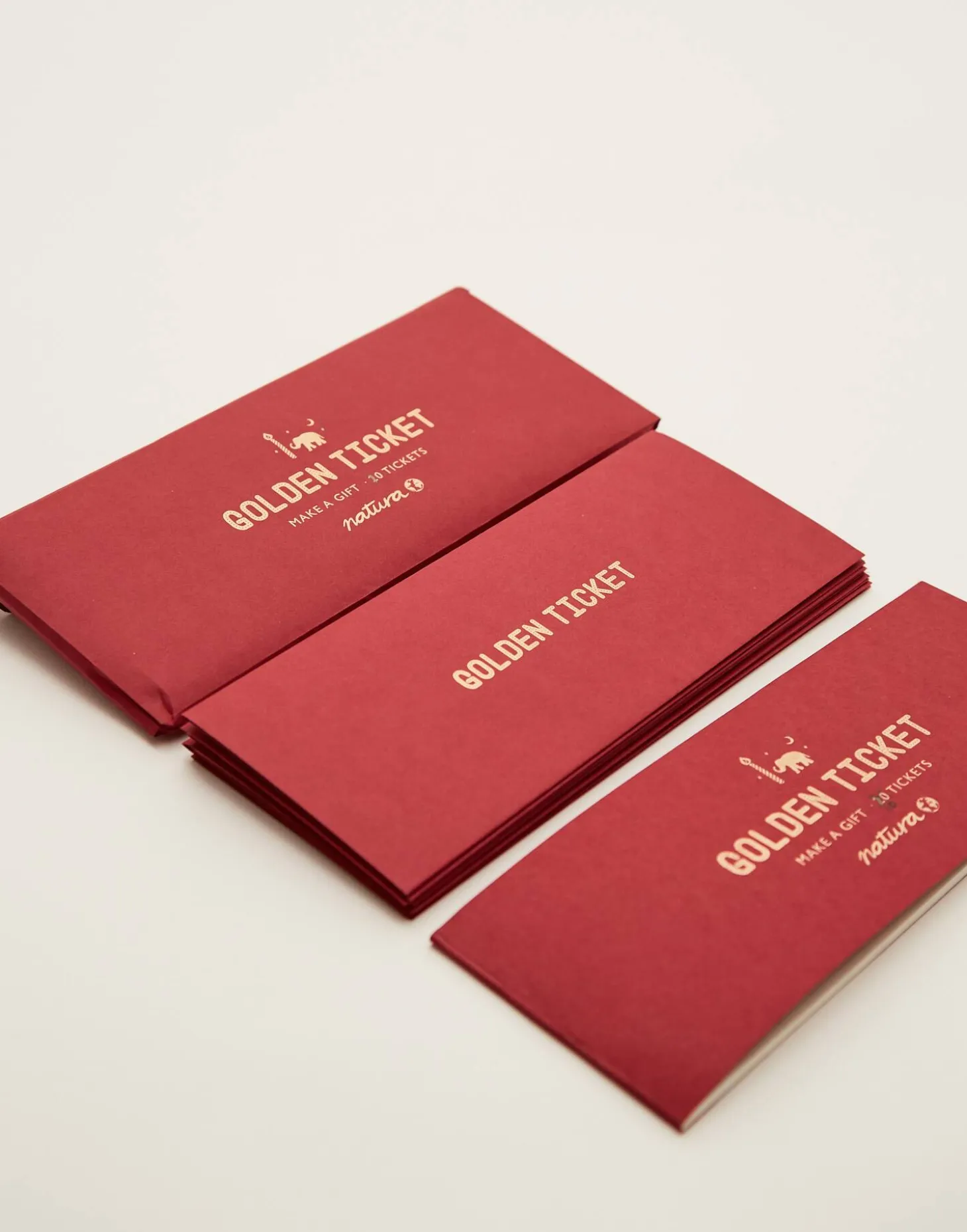 Set 10 Tickets Regalo Con Sobres