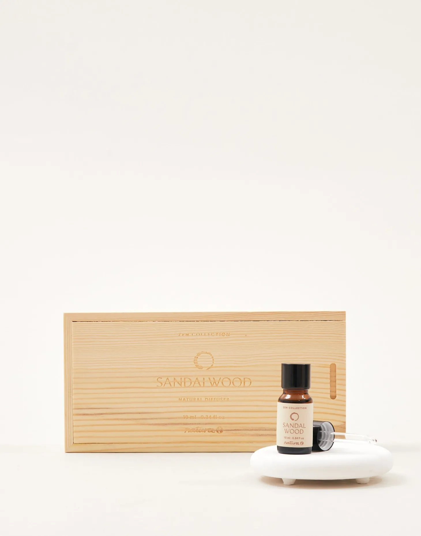 Set Aceite Esencial Y Piedra Cerámica Zen Collection