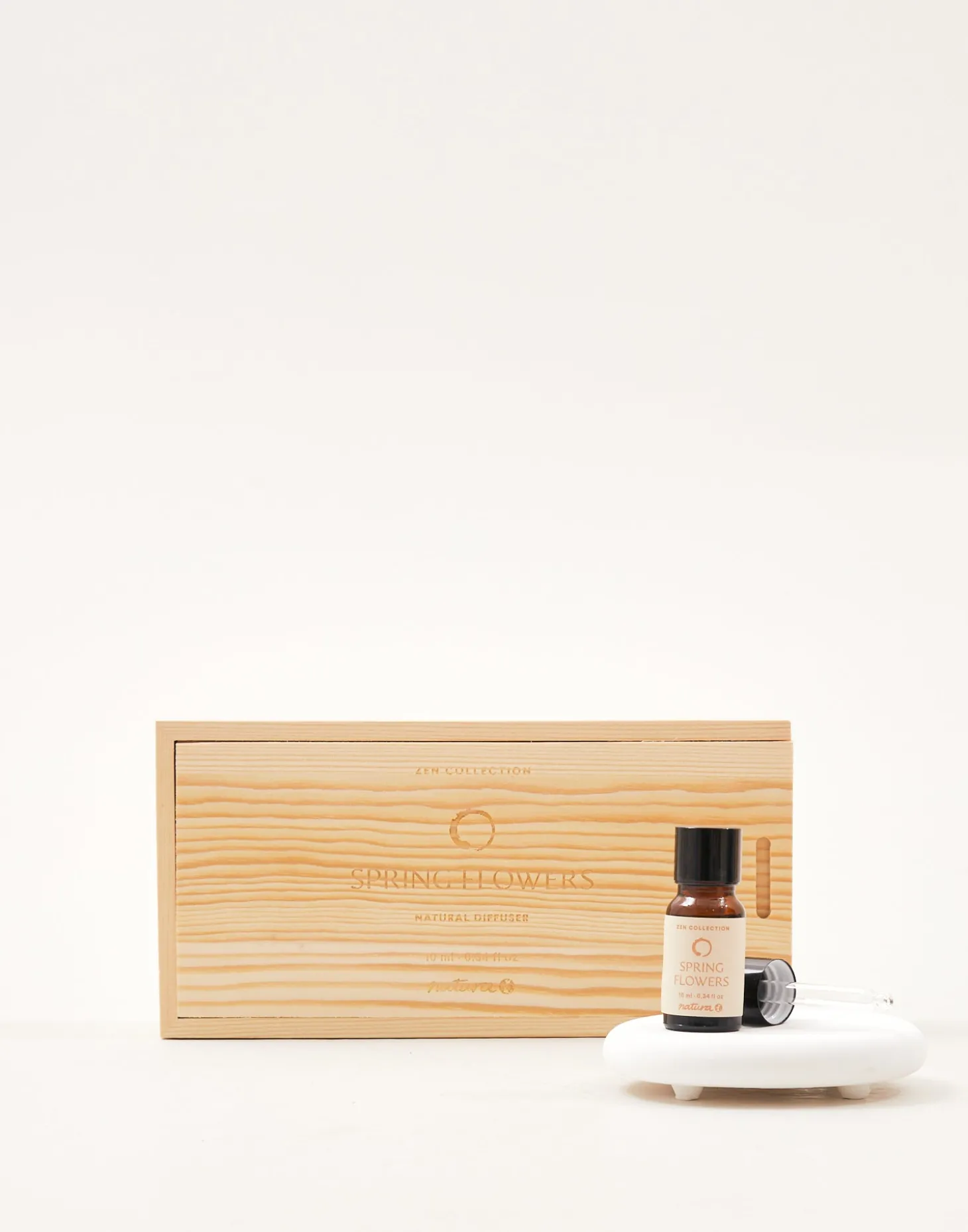 Set Aceite Esencial Y Piedra Cerámica Zen Collection