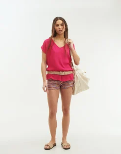 Top Manga Corta Pico