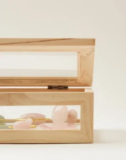 Vitrina Cristal Y Madera Pequeña